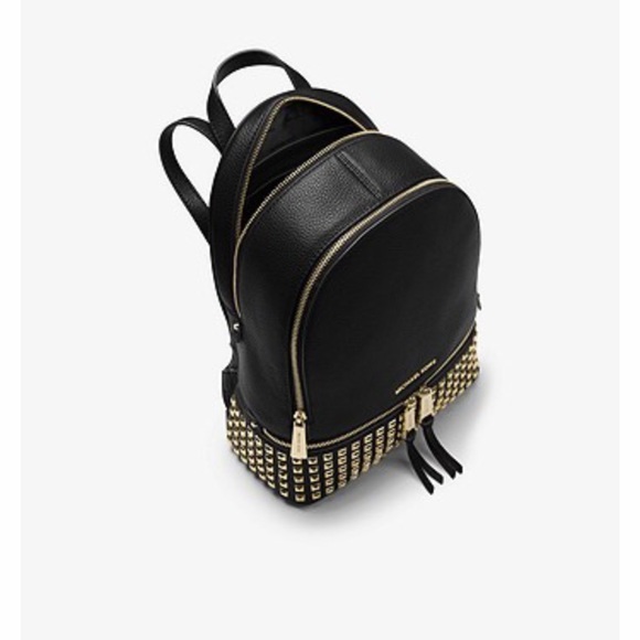 Michael Kors Rhea Studded Leather Backpack - Picture 2 of 8